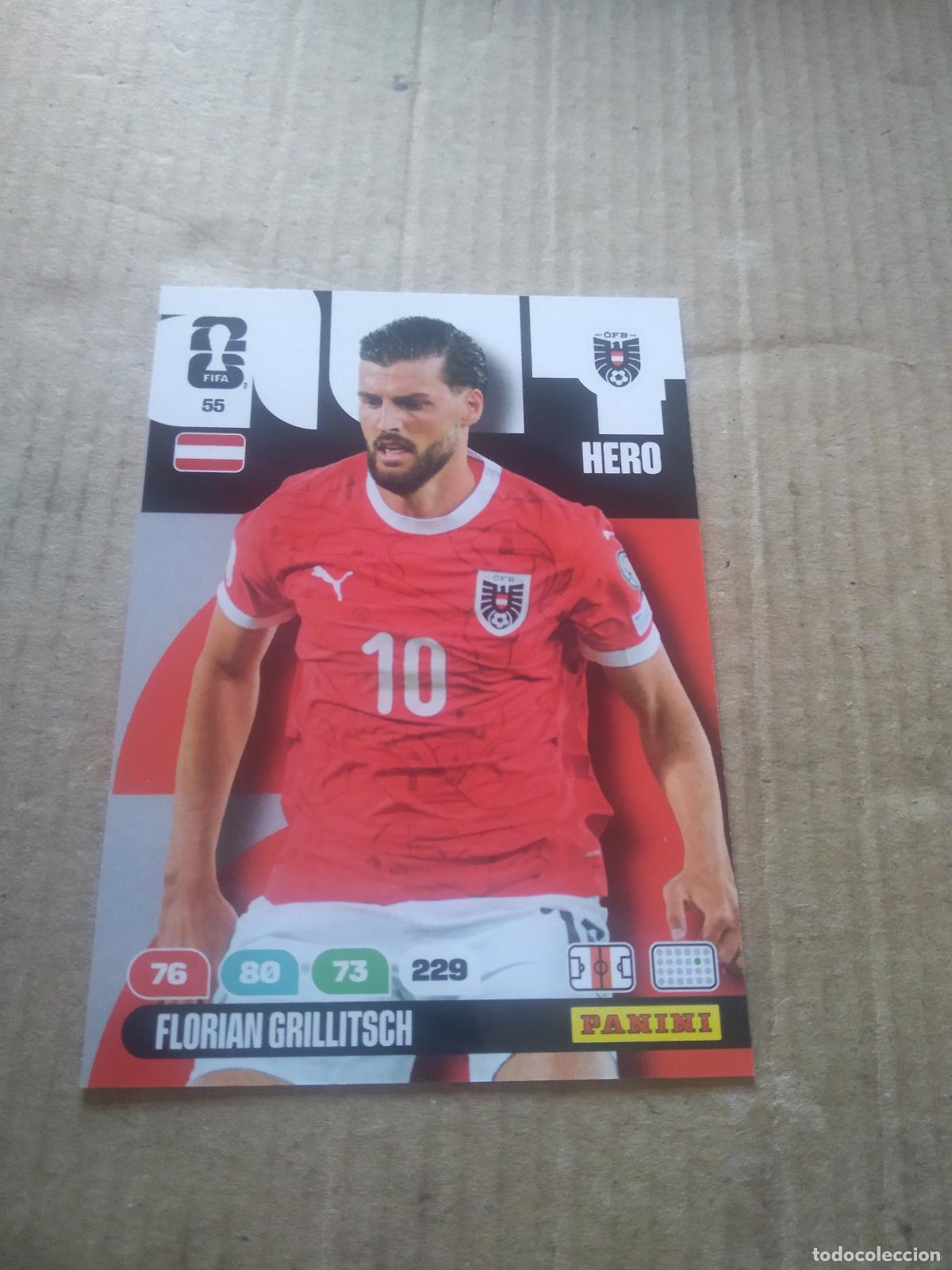 Cromos de F&uacute;tbol: 55 FLORIAN GRILLITSCH AUSTRIA CROMO FUTBOL PANINI ADRENALYN MUNDIAL 2026 WORLD CUP