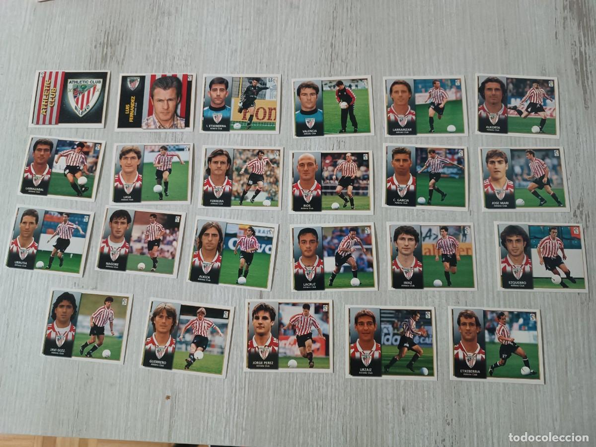 Cromos de F&uacute;tbol: LOTE DE 23 CROMOS AT. CLUB DE BILBAO LIGA ESTE 98 99 1998 1999. NUNCA PEGADOS