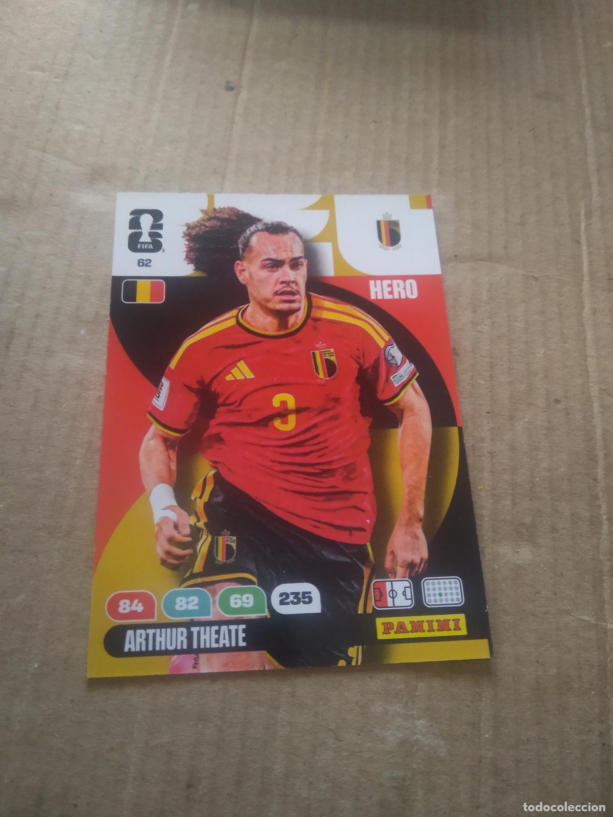 Cromos de F&uacute;tbol: 62 ARTHUR THEATE BELGICA CROMO FUTBOL PANINI ADRENALYN MUNDIAL 2026 WORLD CUP