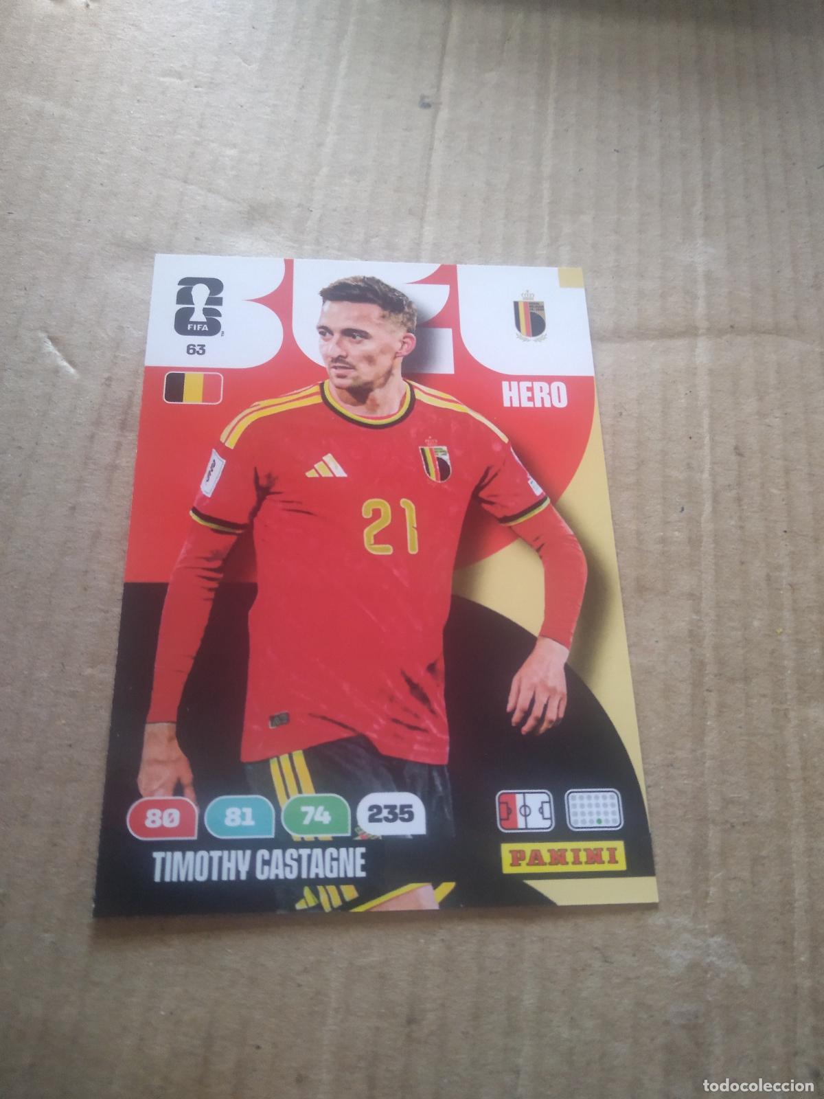 Cromos de F&uacute;tbol: 63 TIMOTHY CASTAGNE BELGICA CROMO FUTBOL PANINI ADRENALYN MUNDIAL 2026 WORLD CUP