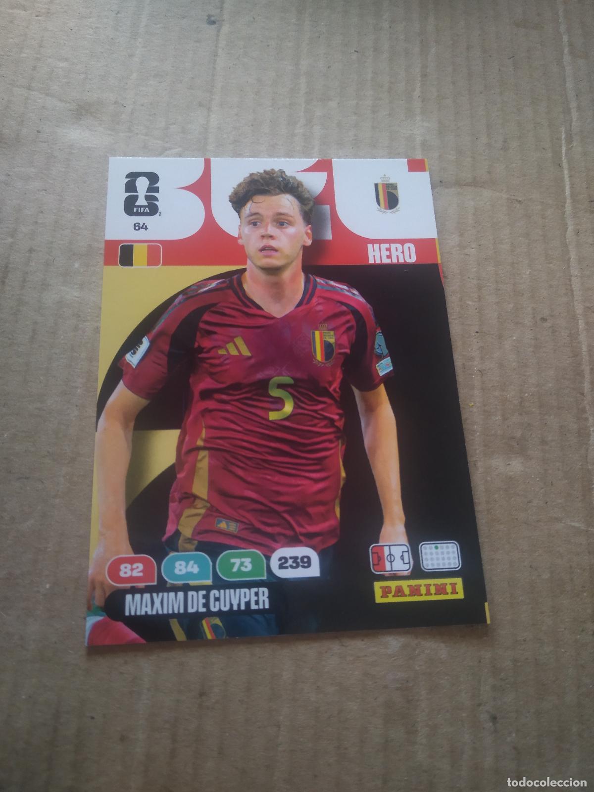 Cromos de F&uacute;tbol: 64 MAXIM DE CUYPER BELGICA CROMO FUTBOL PANINI ADRENALYN MUNDIAL 2026 WORLD CUP