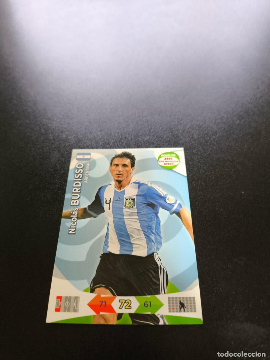 Cromos de F&uacute;tbol: Nicol&aacute;s Burdisso ARGENTINA PANINI ADRENALYN ROAD TO WORLD CUP MUNDIAL BRASIL 2014 NO LIGA ESTE