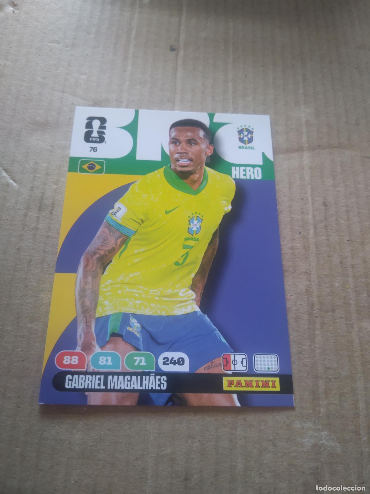 Cromos de F&uacute;tbol: 76 gabriel magalhaes BRASIL CROMO FUTBOL PANINI ADRENALYN MUNDIAL 2026 WORLD CUP