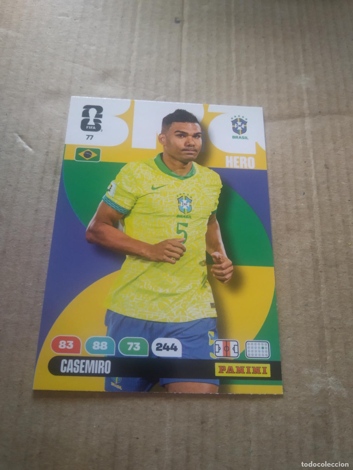 Cromos de F&uacute;tbol: 77 CASEMIRO BRASIL CROMO FUTBOL PANINI ADRENALYN MUNDIAL 2026 WORLD CUP