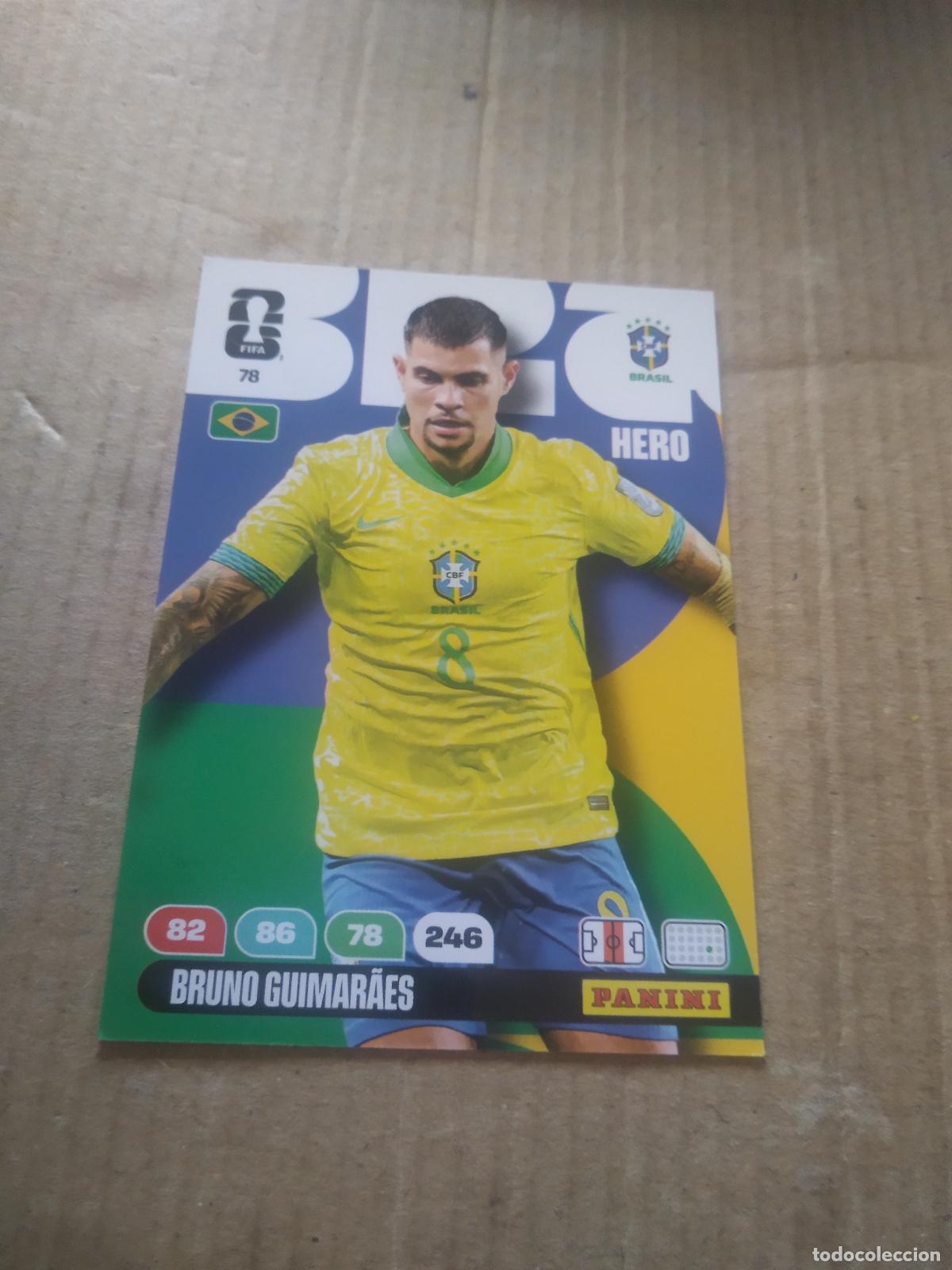 Cromos de F&uacute;tbol: 78 BRUNO GUIMARAES BRASIL CROMO FUTBOL PANINI ADRENALYN MUNDIAL 2026 WORLD CUP