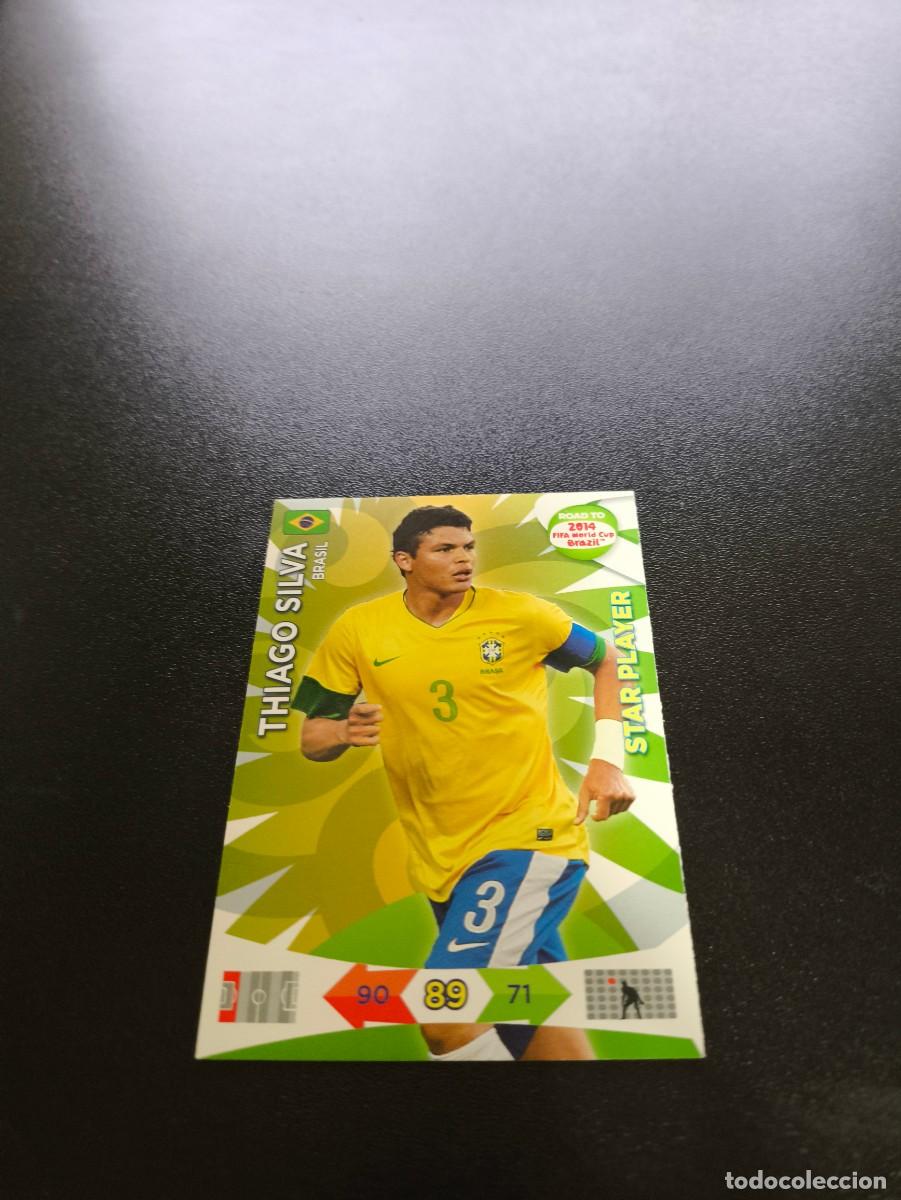 Cartes &agrave; collectionner de Football: Thiago Silva STAR PLAYER BRASIL PANINI ADRENALYN ROAD TO WORLD CUP MUNDIAL BRASIL 2014 N LIGA ESTE
