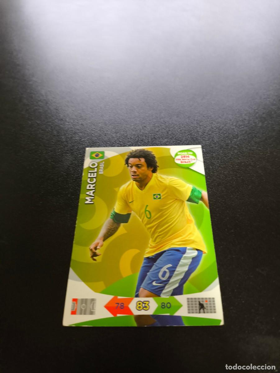 Cartes &agrave; collectionner de Football: MARCELO REAL MADRID BRASIL PANINI ADRENALYN ROAD TO WORLD CUP MUNDIAL BRASIL 2014 N LIGA ESTE