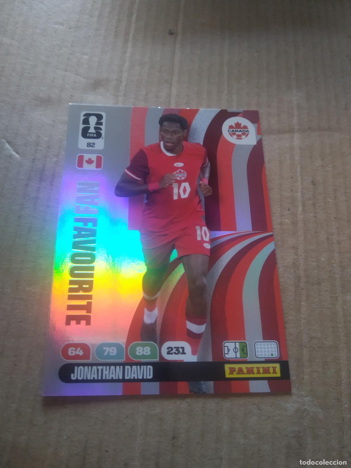 Cartes &agrave; collectionner de Football: 82 JONATHAN DAVID CANADA CROMO FUTBOL PANINI ADRENALYN MUNDIAL 2026 WORLD CUP