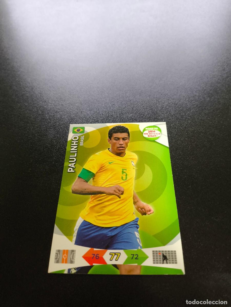 Cartes &agrave; collectionner de Football: Paulinho BARCELONA BRASIL PANINI ADRENALYN ROAD TO WORLD CUP MUNDIAL BRASIL 2014 N LIGA ESTE
