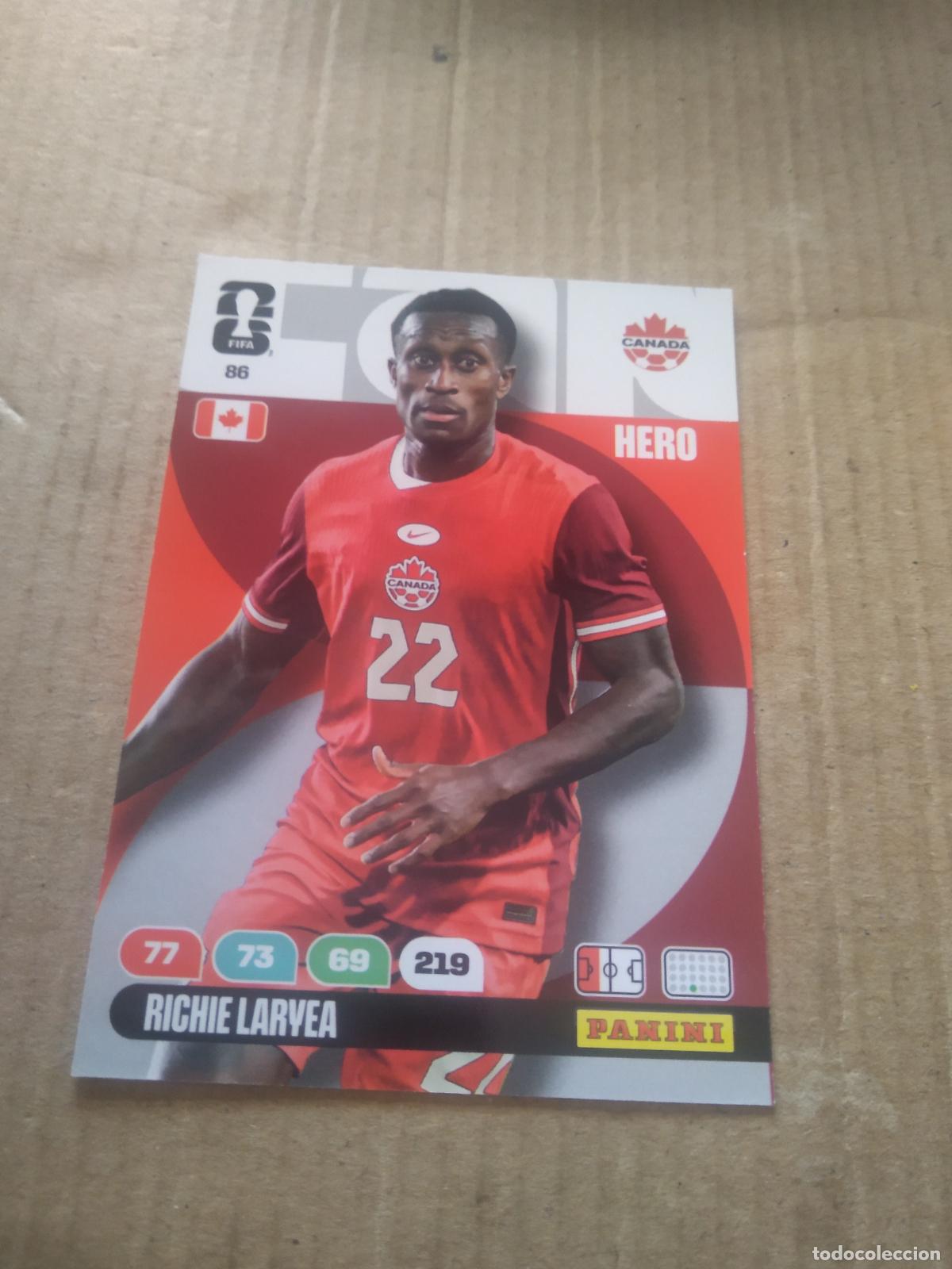 Cartes &agrave; collectionner de Football: 86 RICHIE LARYEA CANADA CROMO FUTBOL PANINI ADRENALYN MUNDIAL 2026 WORLD CUP