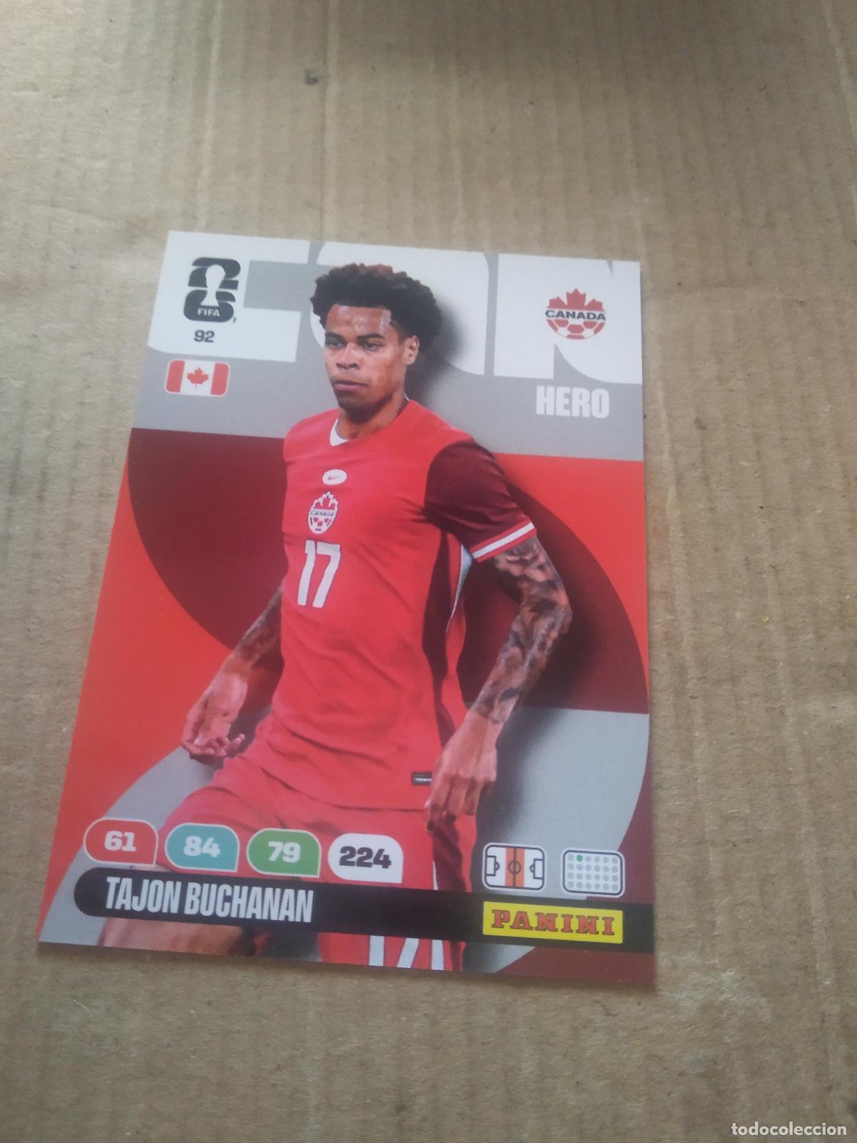Cartes &agrave; collectionner de Football: 92 TAJON BUCHANAN CANADA CROMO FUTBOL PANINI ADRENALYN MUNDIAL 2026 WORLD CUP