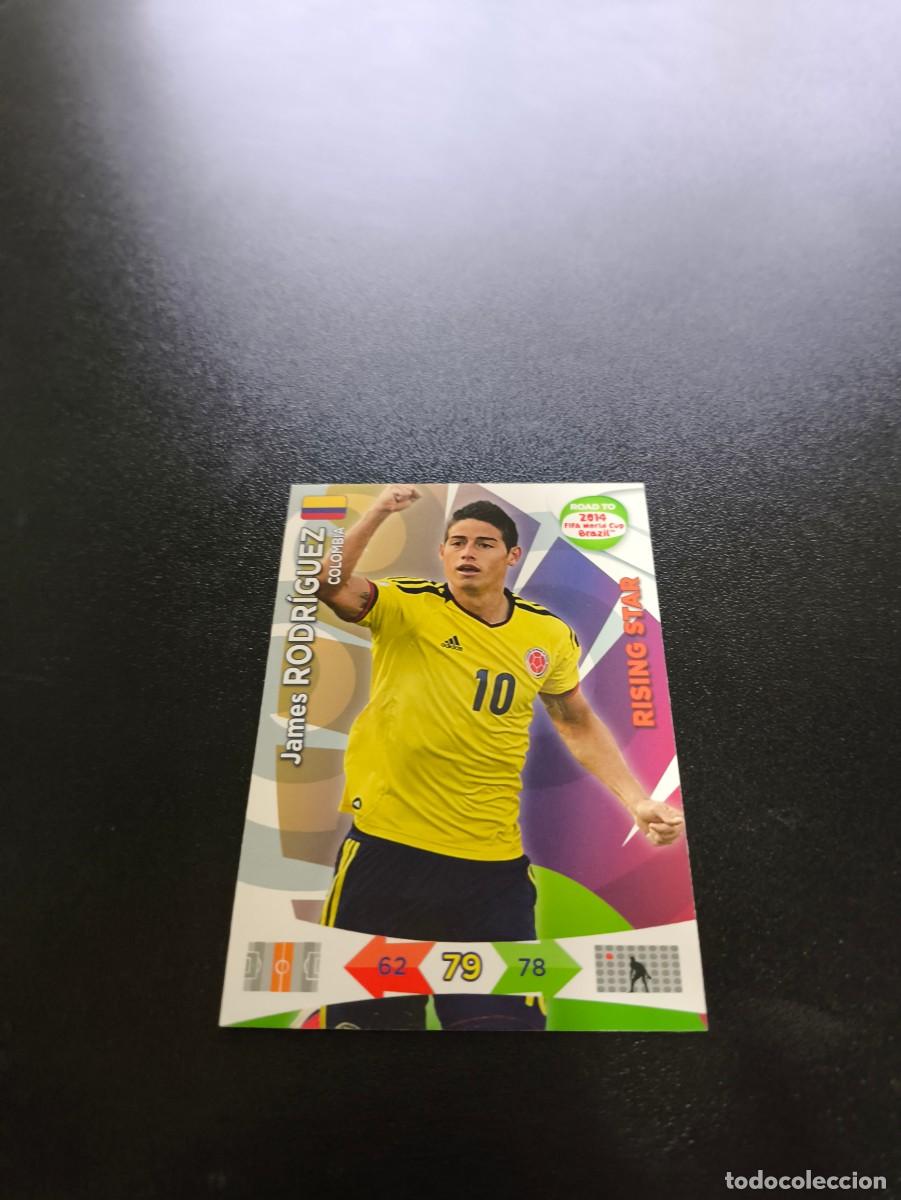 Cromos de f&uacute;tbol: James Rodr&iacute;guez RISING STAR COLOMBIA PANINI ADRENALYN ROAD TO WORLD CUP MUNDIAL BRASIL 2014 N LIGA