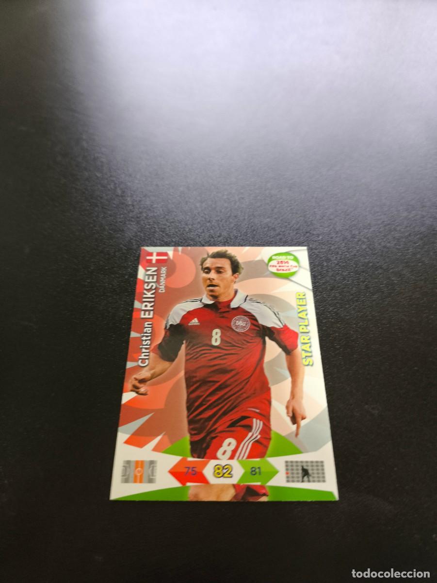 Cromos de f&uacute;tbol: Christian Eriksen STAR PLAY DINAMARCA PANINI ADRENALYN ROAD TO WORLD CUP MUNDIAL BRASIL 2014 N LIGA