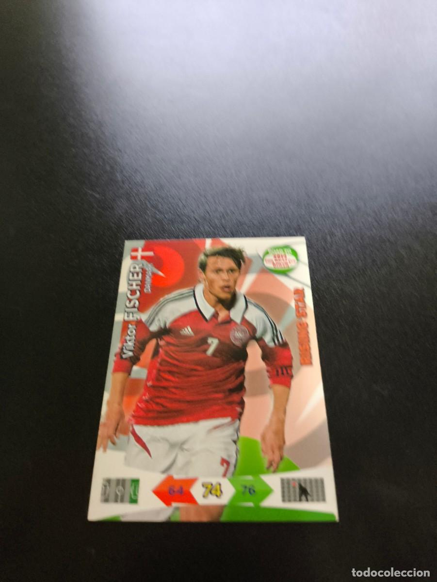 Cromos de f&uacute;tbol: Viktor Fischer RISING STAR DINAMARCA PANINI ADRENALYN ROAD TO WORLD CUP MUNDIAL BRASIL 2014 N LIGA