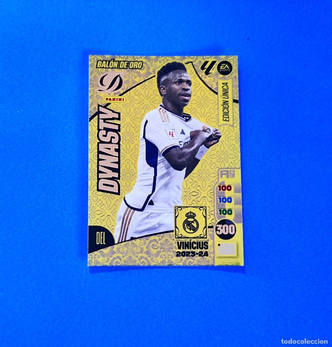 Cromos de f&uacute;tbol: Adrenalyn 2024 2025 / 24 25 Vinicius Edici&oacute;n &Uacute;nica Bal&oacute;n de Oro Dynasty 2023 2024 / 23 24