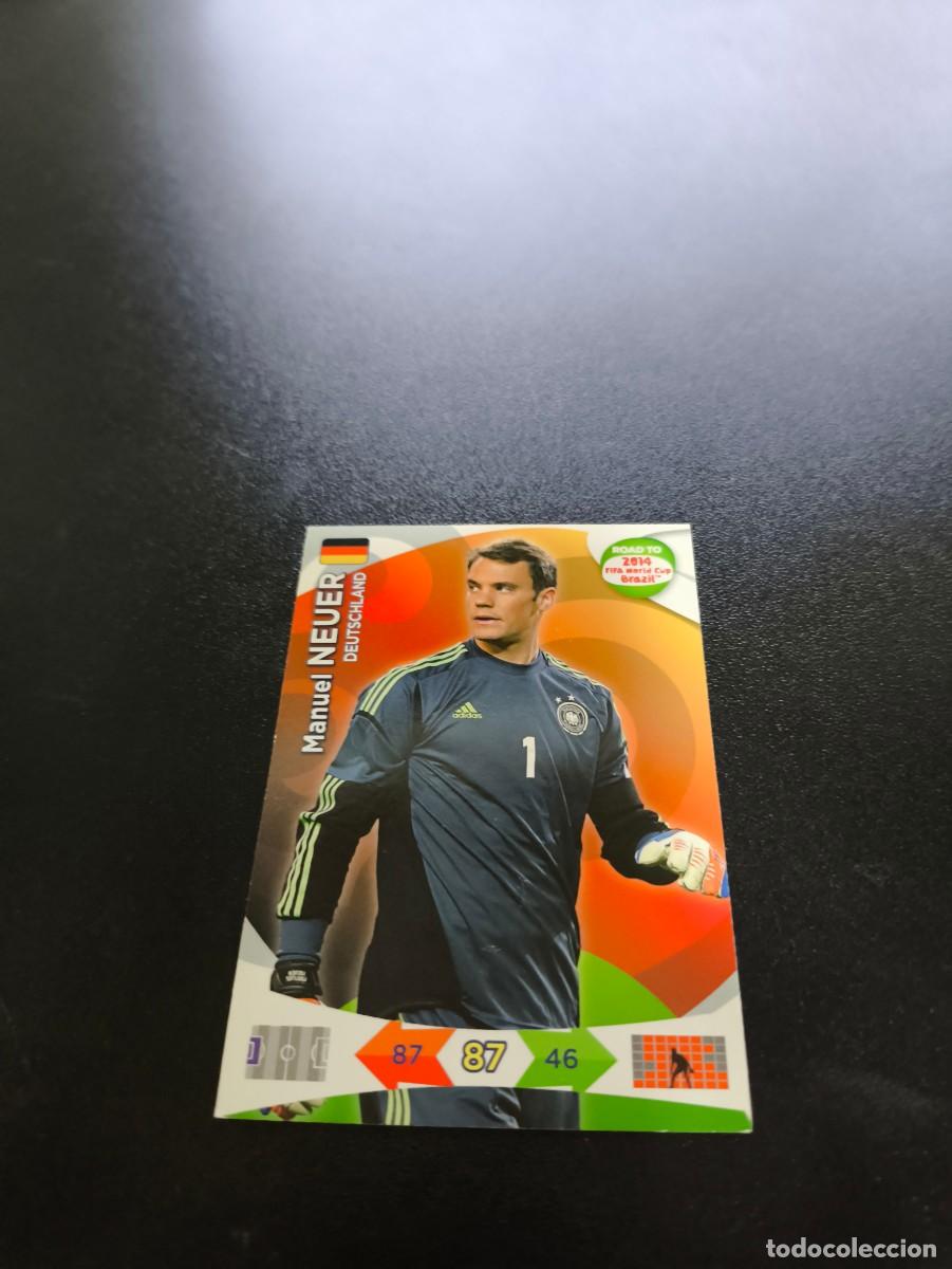 Cromos de f&uacute;tbol: Manuel Neuer ALEMANIA GERMANY PANINI ADRENALYN ROAD TO WORLD CUP MUNDIAL BRASIL 2014 N LIGA