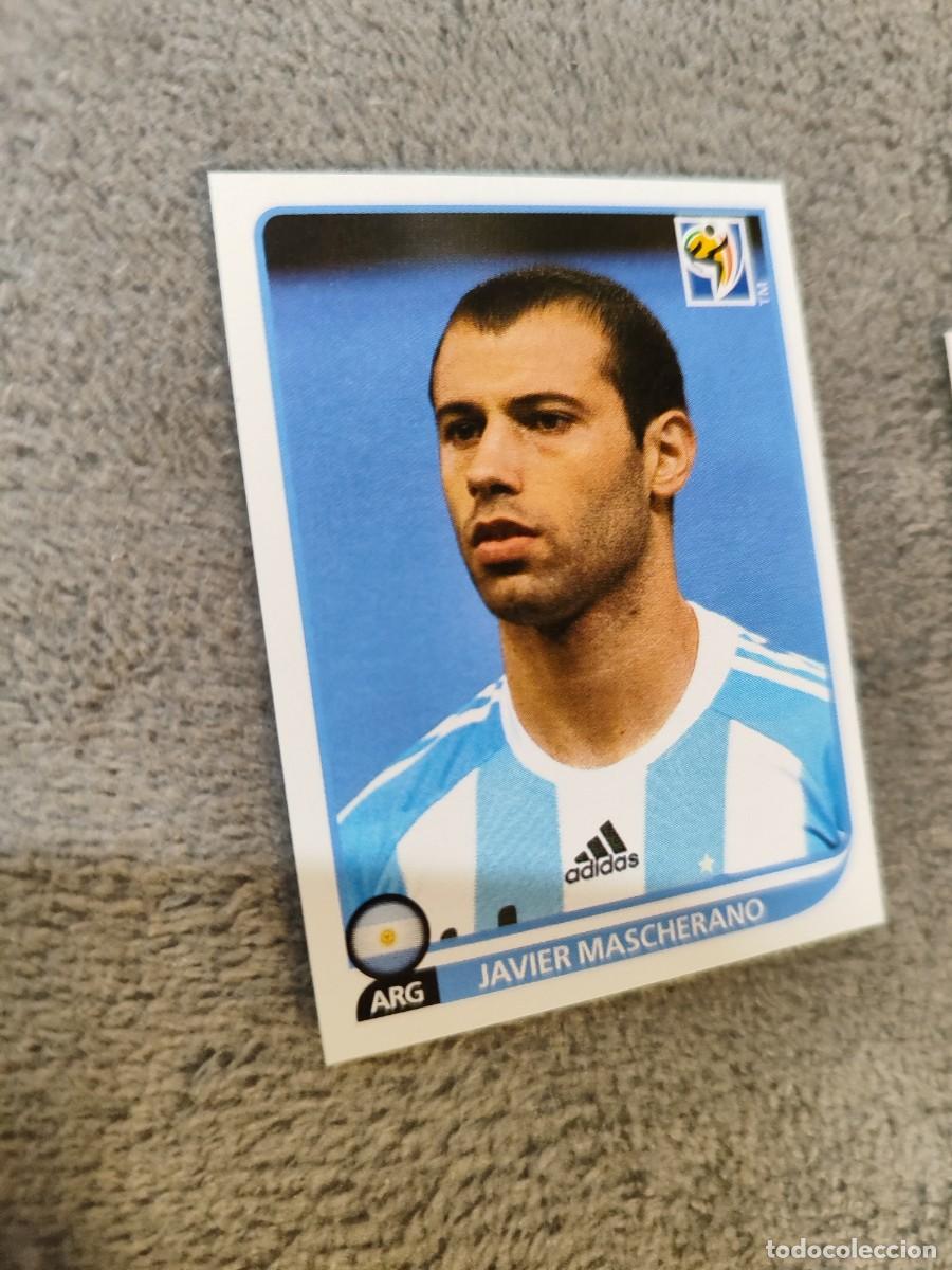 Cromos de F&uacute;tbol: 116 PANINI MUNDIAL 2010 WORLD CUP JAVIER MASCHERANO - ARGENTINA -- CROMO 10 NUEVO DE SOBRE
