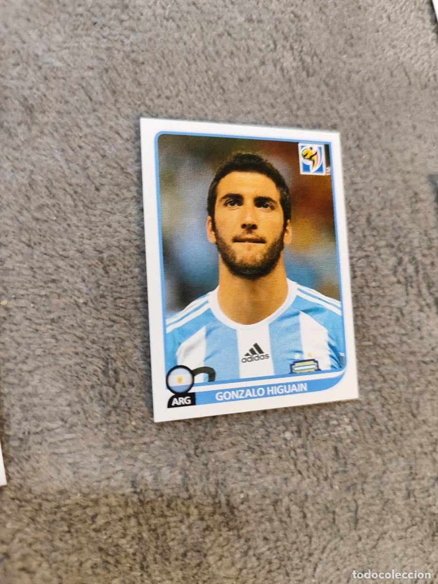 Cromos de F&uacute;tbol: 120 PANINI MUNDIAL 2010 WORLD CUP GONZALO HIGUAIN - ARGENTINA -- CROMO 10 NUEVO DE SOBRE