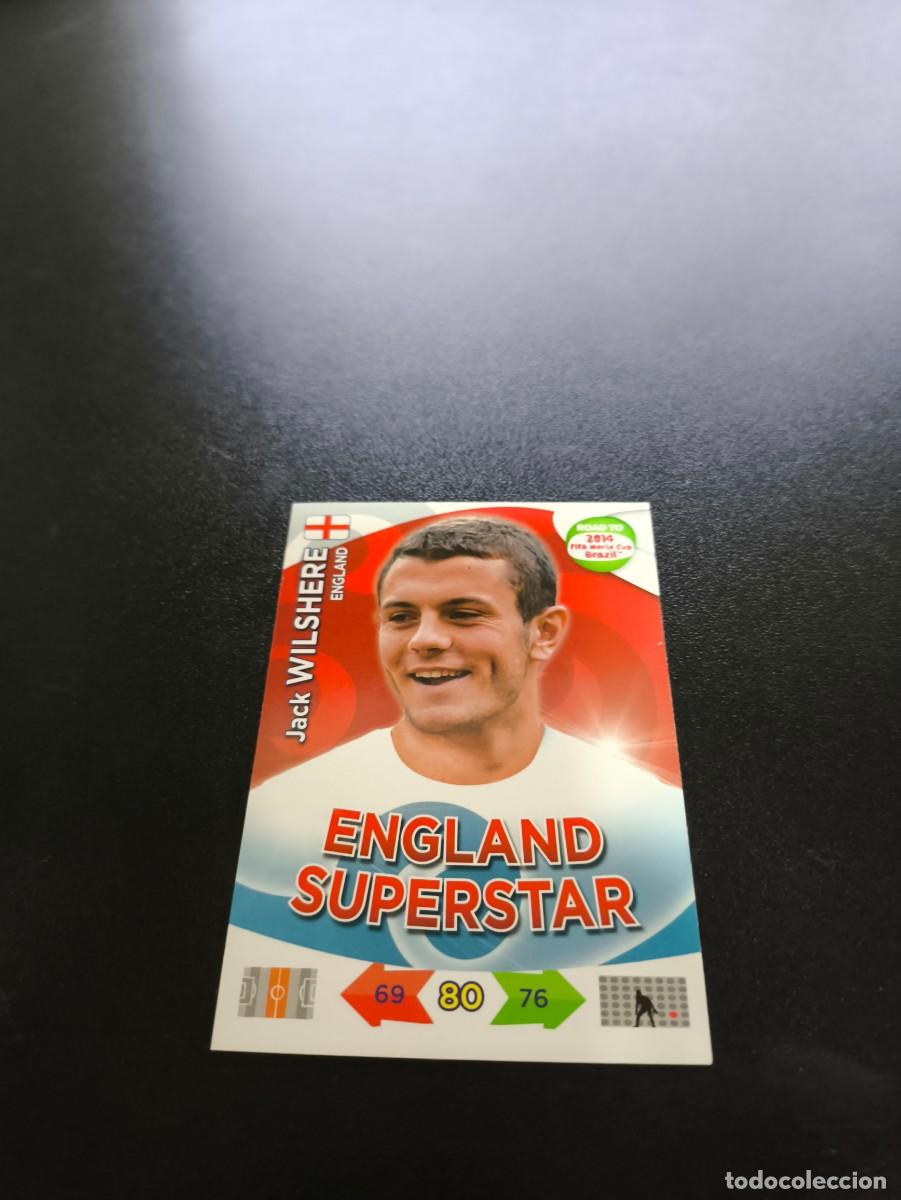 Cromos de F&uacute;tbol: Jack Wilshere SUPERSTAR UK VERSION INGLATERRA PANINI ADRENALYN ROAD TO WORLD CUP MUNDIAL BRASIL 2014