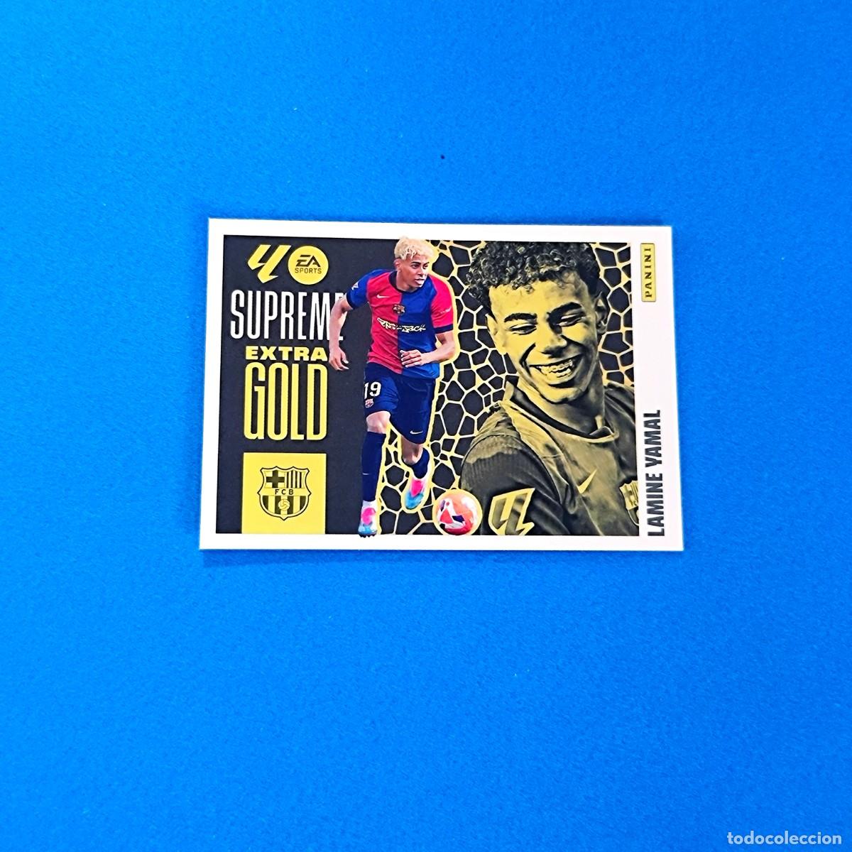 Cromos de F&uacute;tbol: Liga Este 2025 2026 / 25 26 Lamine Yamal Extra Gold Supreme Barcelona