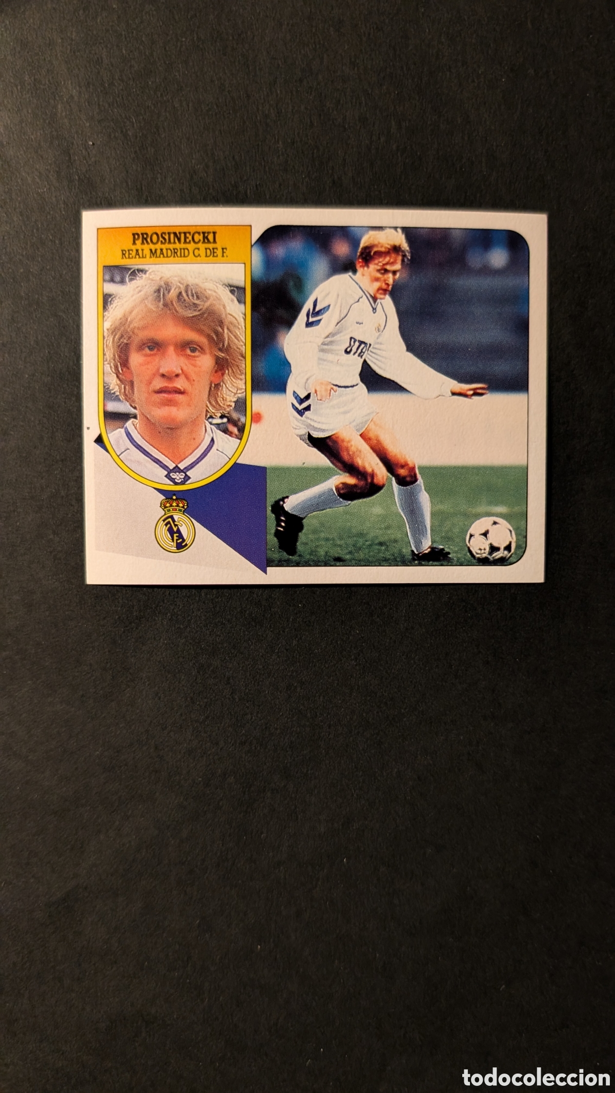Cromos de f&uacute;tbol: PROSINECKI REAL MADRID COLOCA LIGA ESTE 1991/92 91 92 CARTON NUNCA PEGADO SIN PEGAR
