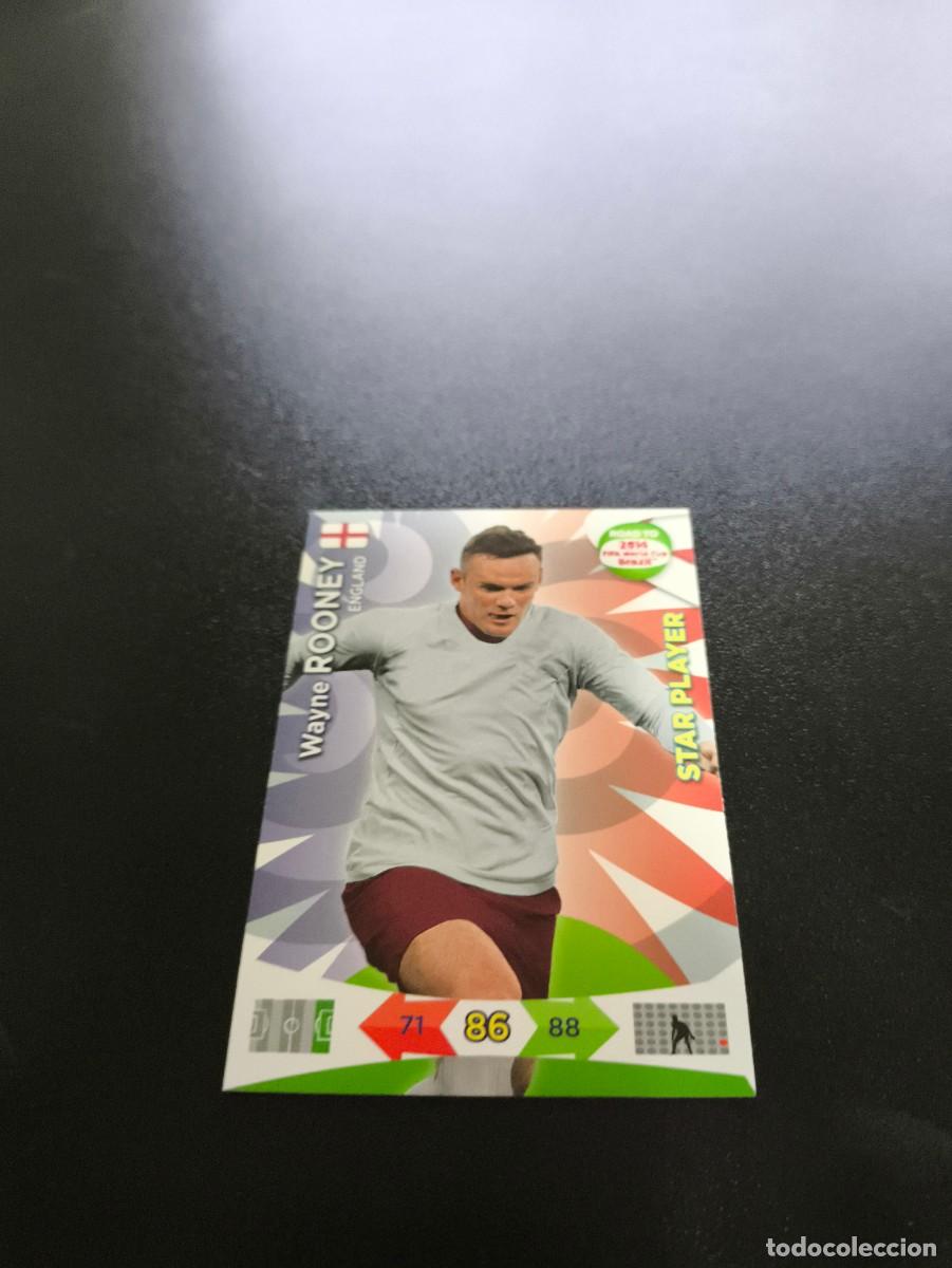 Cromos de F&uacute;tbol: Wayne Rooney STAR PLAYER INGLATERRA PANINI ADRENALYN ROAD TO WORLD CUP MUNDIAL BRASIL 2014