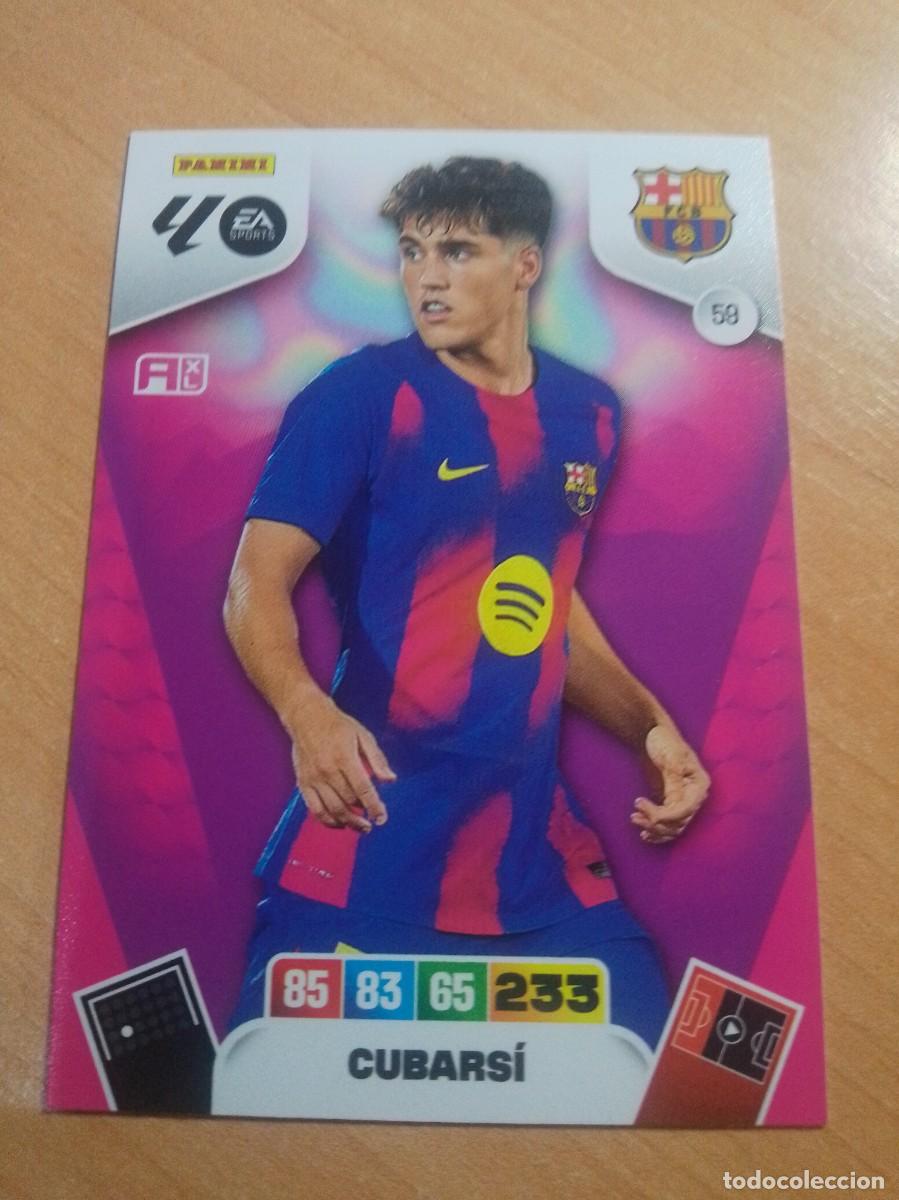Cromos de F&uacute;tbol: 59 CUBARSI DEL BARCELONA 25 26 ADRENALYN XL 2025 2026 NUEVO