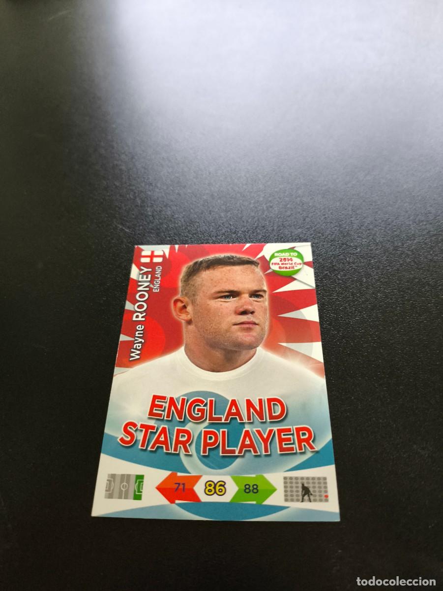 Cromos de F&uacute;tbol: Wayne Rooney STAR UK VERSION INGLATERRA PANINI ADRENALYN ROAD TO WORLD CUP MUNDIAL BRASIL 2014