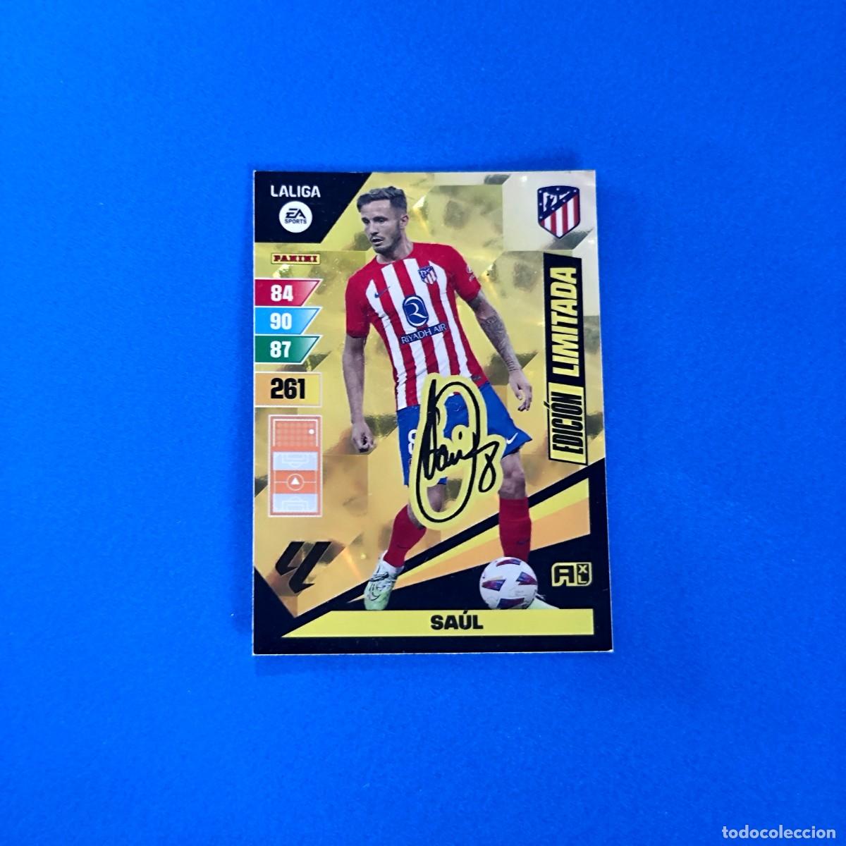 Cromos de F&uacute;tbol: Adrenalyn 2023 2024 / 23 24 Sa&uacute;l Edici&oacute;n Limitada firmada Atl&eacute;tico de Madrid