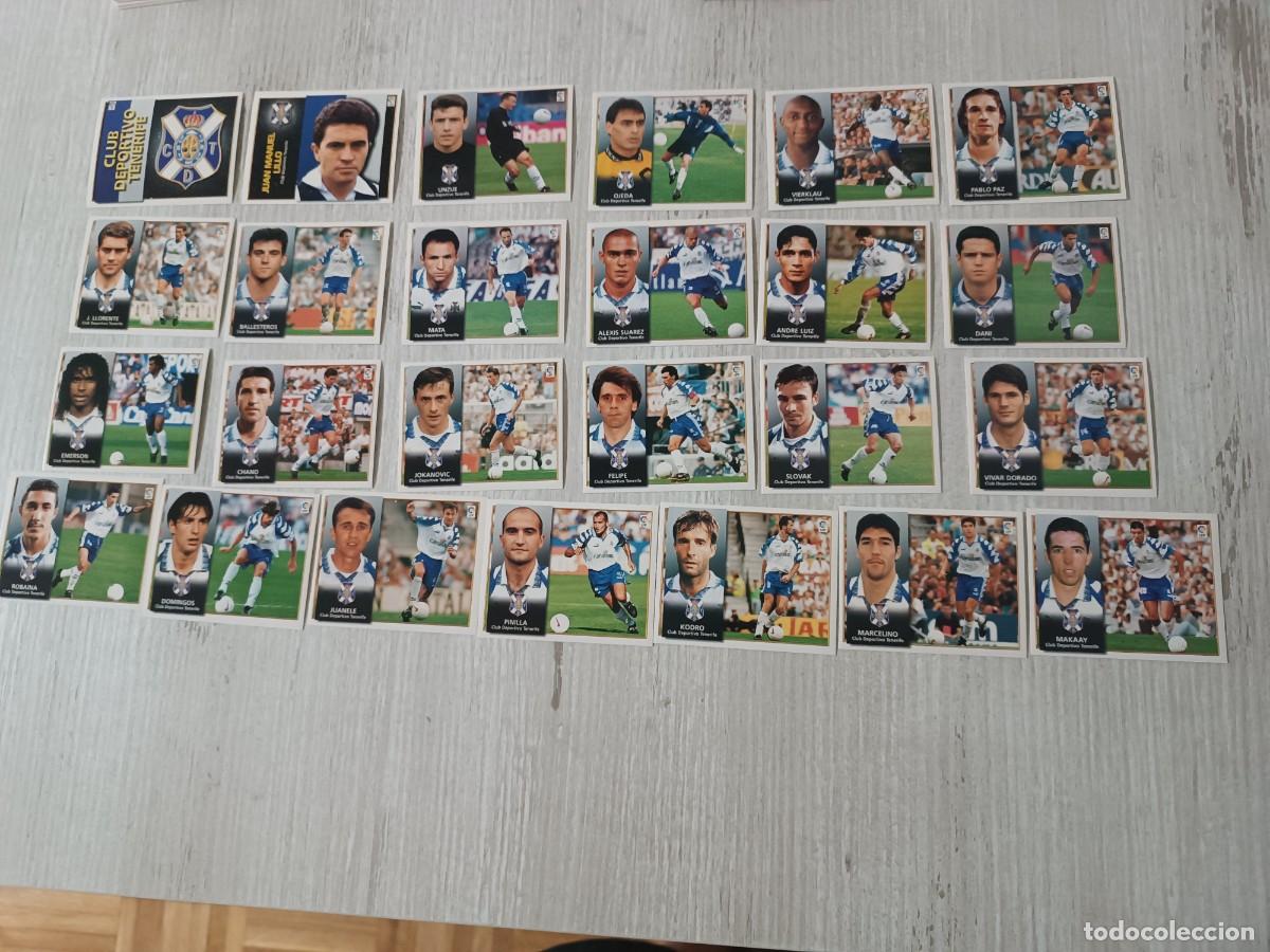 Cromos de F&uacute;tbol: LOTE DE 25 CROMOS DIFERENTES C. D TENERIFE LIGA ESTE 98 99 1998 1999. NUNCA PEGADOS