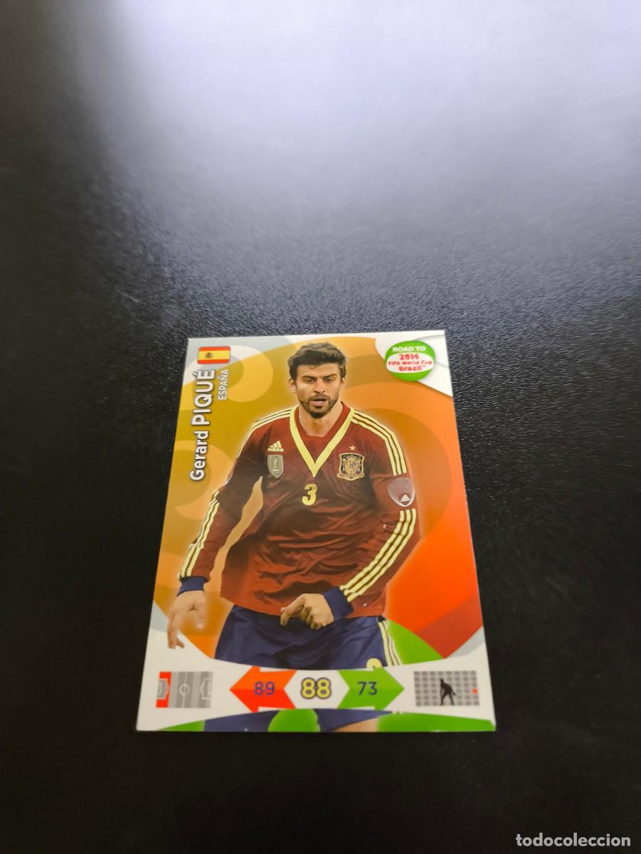 Cromos de F&uacute;tbol: Gerard Piqu&eacute; BARCELONA ESPA&Ntilde;A PANINI ADRENALYN ROAD TO WORLD CUP MUNDIAL BRASIL 2014 NO LIGA ESTE