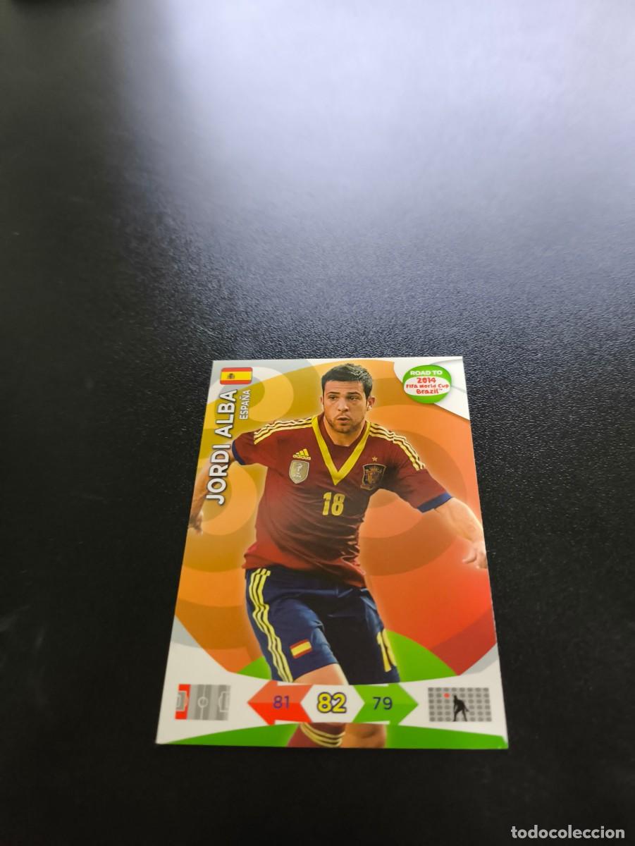 Football Stickers: Jordi Alba BARCELONA ESPA&Ntilde;A PANINI ADRENALYN ROAD TO WORLD CUP MUNDIAL BRASIL 2014 NO LIGA ESTE