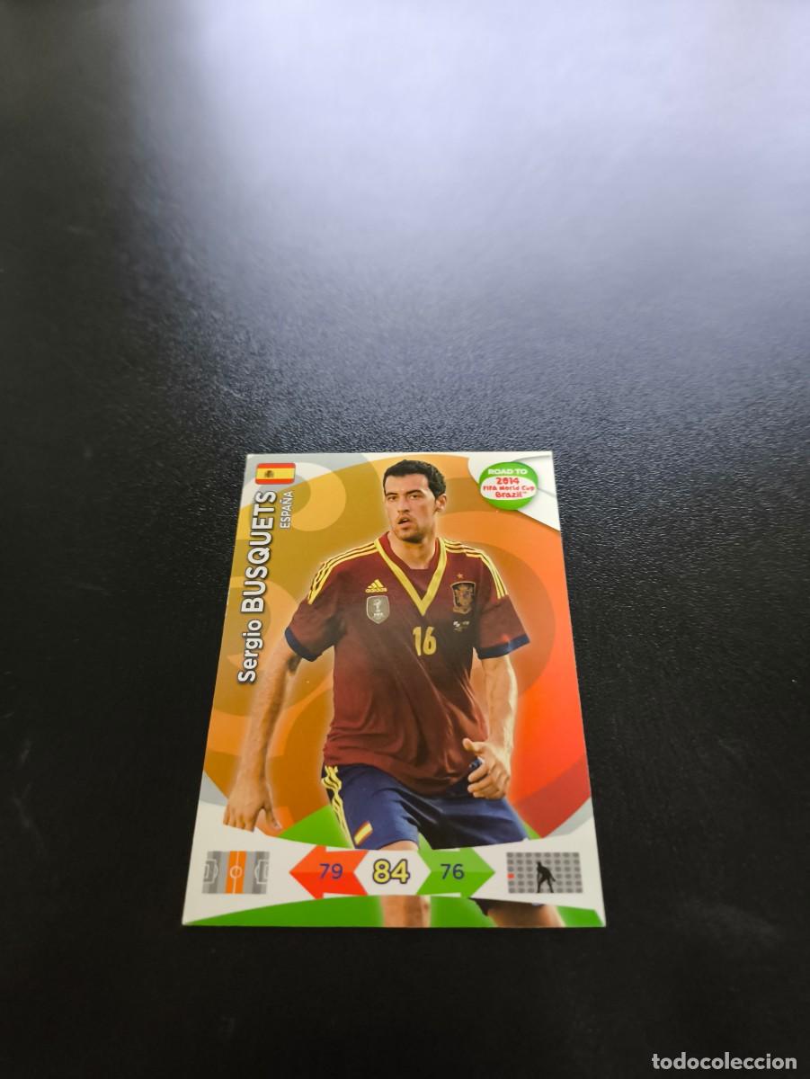 Football Stickers: Sergio Busquets BARCELONA ESPA&Ntilde;A PANINI ADRENALYN ROAD TO WORLD CUP MUNDIAL BRASIL 2014 NO LIGA ESTE