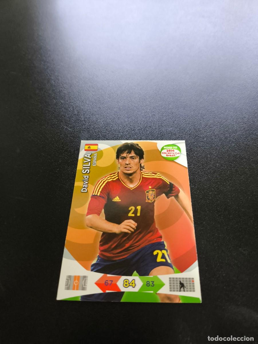 Cromos de F&uacute;tbol: David Silva VALENCIA ESPA&Ntilde;A PANINI ADRENALYN ROAD TO WORLD CUP MUNDIAL BRASIL 2014 NO LIGA ESTE