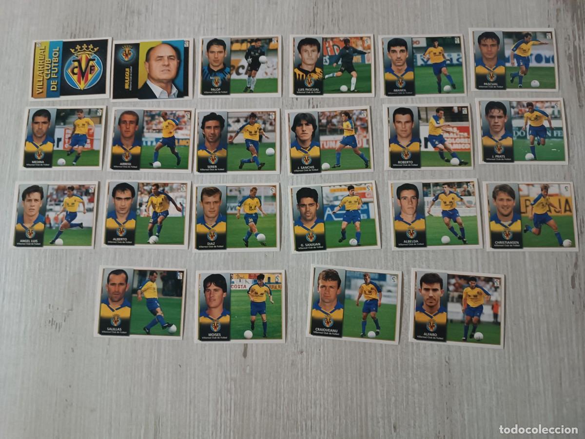 Cromos de F&uacute;tbol: LOTE DE 22 CROMOS DIFERENTES VILLARREAL C. F LIGA ESTE 98 99 1998 1999. NUNCA PEGADOS