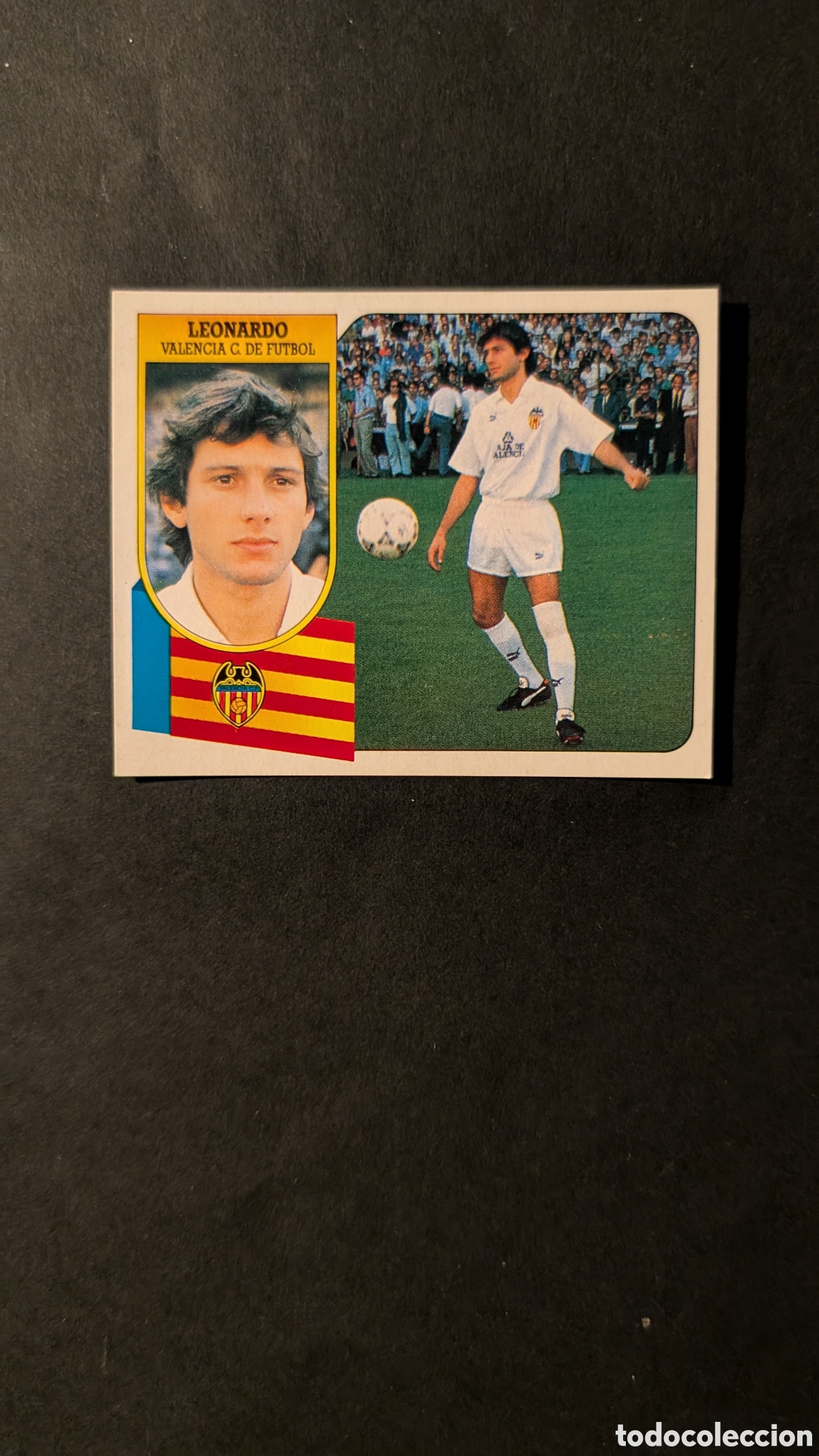 Fu&szlig;ball-Sticker: LEONARDO VALENCIA COLOCA LIGA ESTE 1991/92 91 92 CARTON NUNCA PEGADO LEER DESCRIPCI&Oacute;N