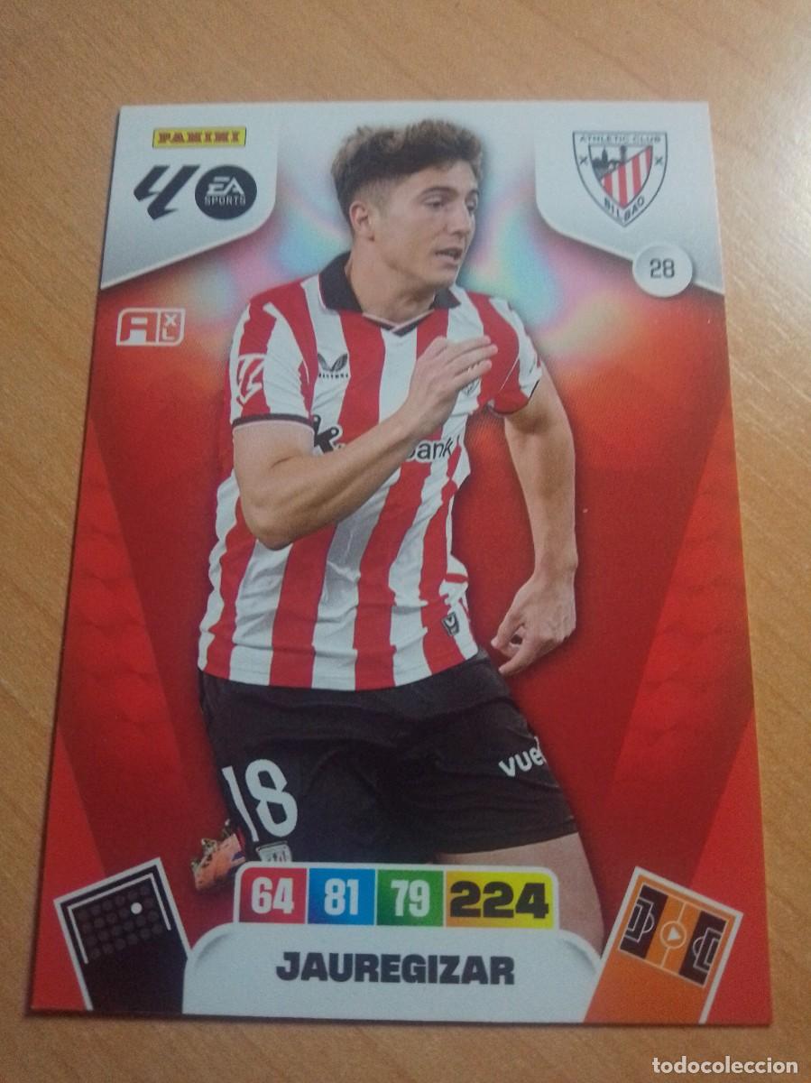 Cromos de F&uacute;tbol: 28 JAUREGUIZAR DEL ATHLETIC DE BILBAO 25 26 ADRENALYN XL 2025 2026 NUEVO
