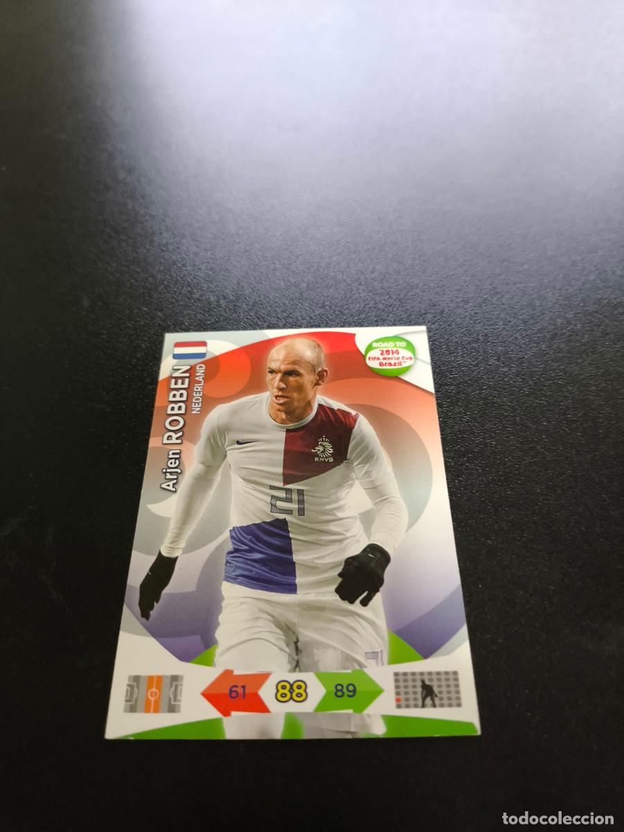 Cromos de F&uacute;tbol: Arjen Robben HOLANDA PANINI ADRENALYN ROAD TO WORLD CUP MUNDIAL BRASIL 2014 N LIGA ESTE