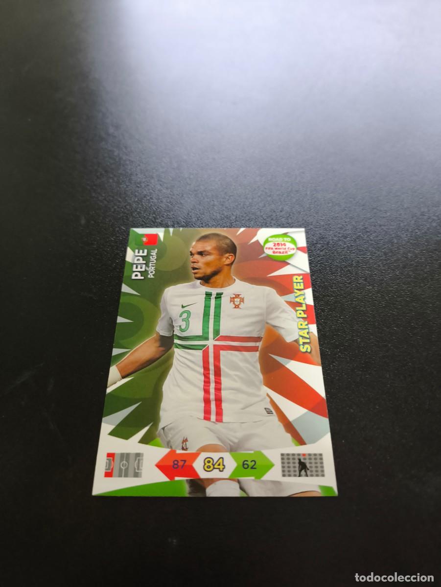 Cromos de Futebol: Pepe STAR PLAYER PORTUGAL PANINI ADRENALYN ROAD TO WORLD CUP MUNDIAL BRASIL 2014 N LIGA ESTE