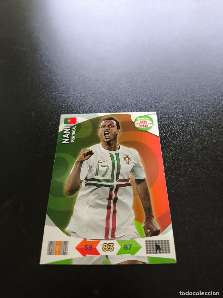 Cromos de Futebol: Nani PORTUGAL PANINI ADRENALYN ROAD TO WORLD CUP MUNDIAL BRASIL 2014 N LIGA ESTE