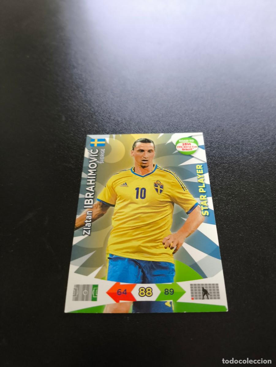 Figurine di Calcio: Zlatan Ibrahimović SUECIA SWEDEN PANINI ADRENALYN ROAD TO WORLD CUP MUNDIAL BRASIL 2014 N LIGA ESTE