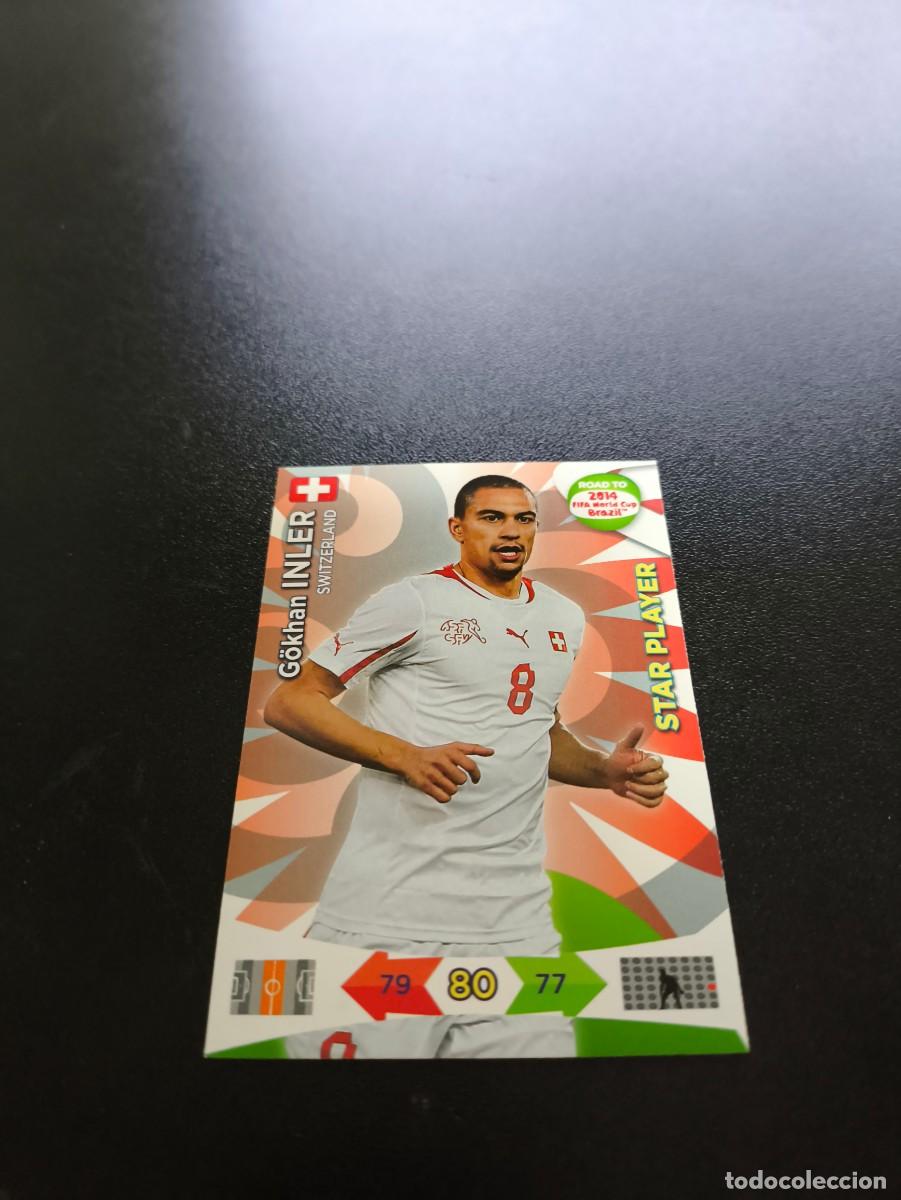 Figurine di Calcio: G&ouml;khan Inler STAR PLAYER SUIZA PANINI ADRENALYN ROAD TO WORLD CUP MUNDIAL BRASIL 2014 N LIGA ESTE