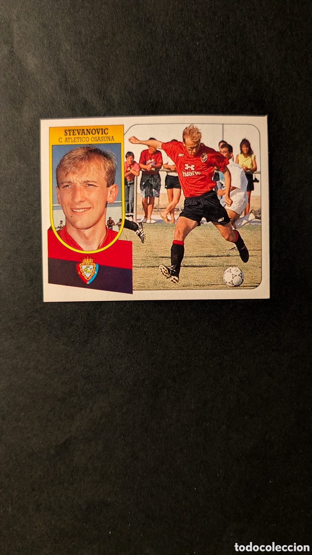 Figurine di Calcio: STEVANOVIC OSASUNA FICHAJE 28 LIGA ESTE 1991/92 91 92 CARTON NUNCA PEGADO SIN PEGAR