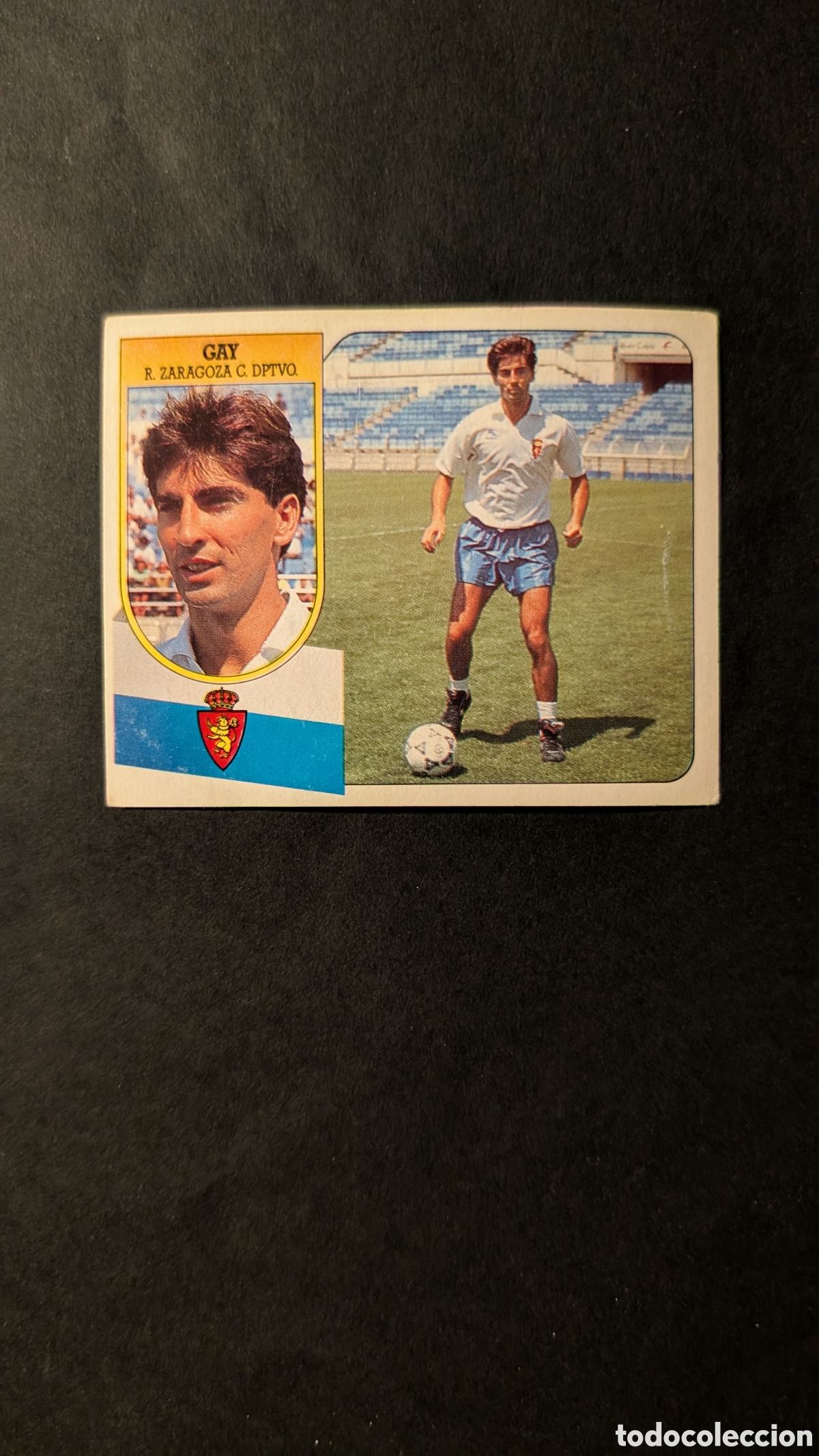 Figurine di Calcio: GAY ZARAGOZA FICHAJE 29 LIGA ESTE 1991/92 91 92 CARTON NUNCA PEGADO SIN PEGAR