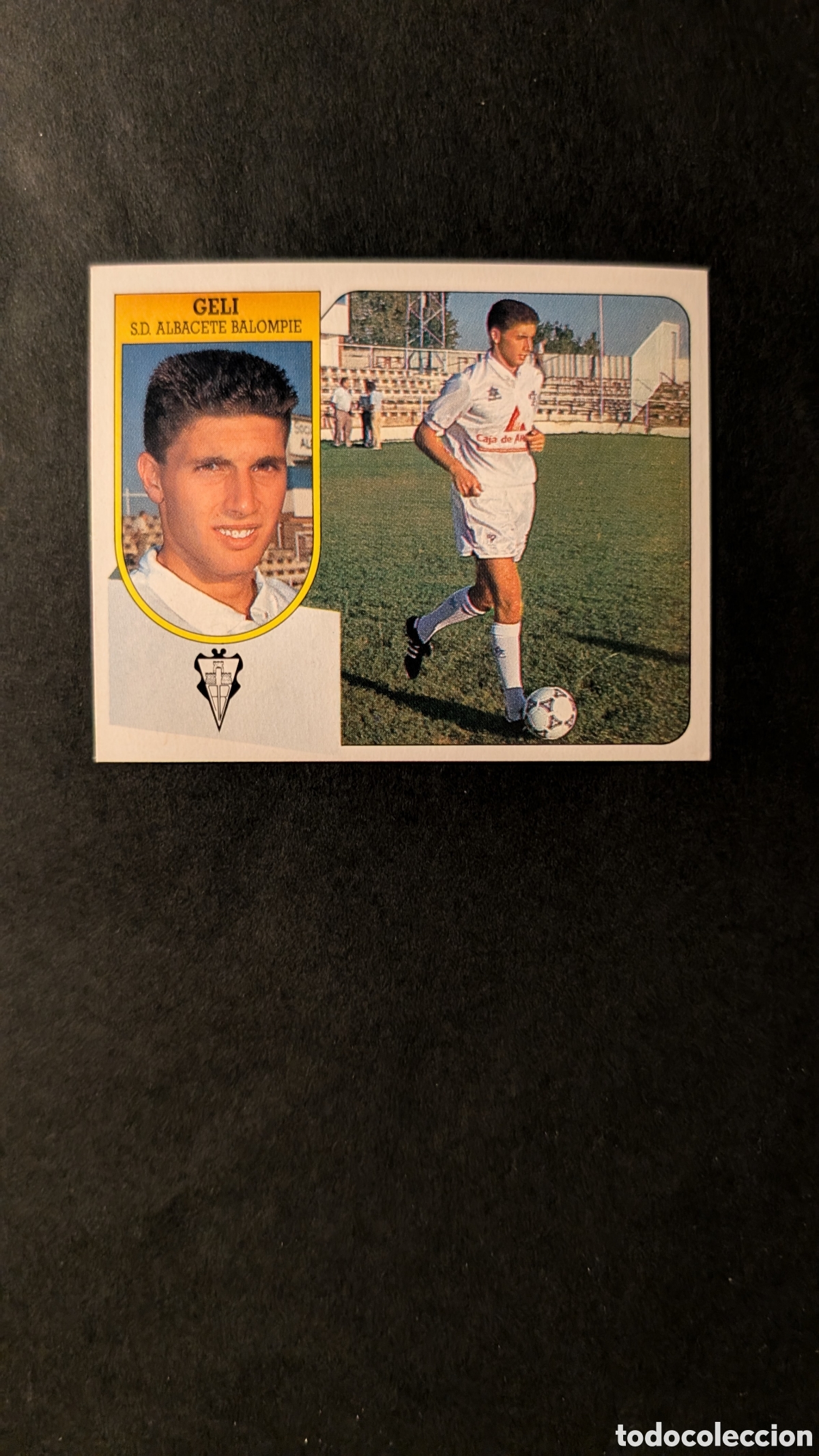 Figurine di Calcio: GELI ALBACETE FICHAJE 34 LIGA ESTE 1991/92 91 92 CARTON NUNCA PEGADO SIN PEGAR