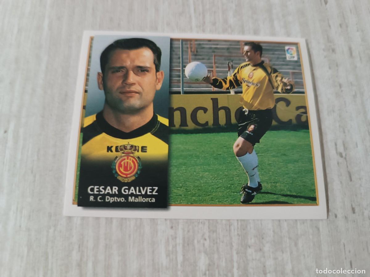 Cromos de F&uacute;tbol: CESAR G&Aacute;LVEZ COLOCA NUNCA PEGADO LIGA ESTE 98 99 1998 1999