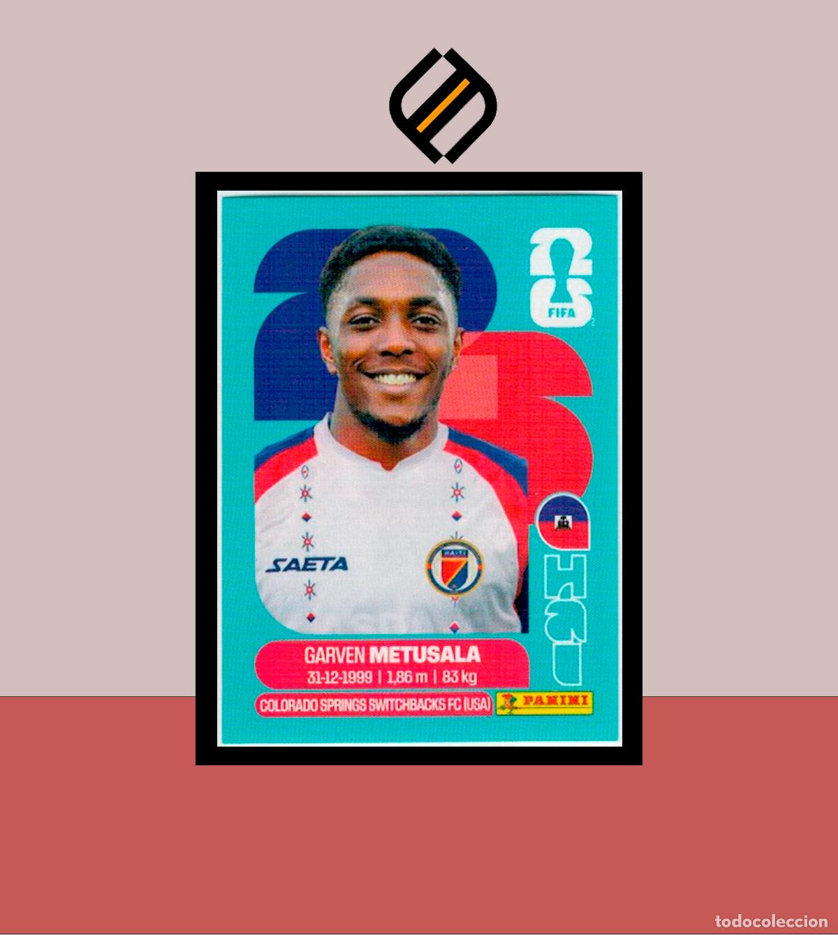Cromos de F&uacute;tbol: PANINI FIFA CLUB WORLD CUP 2026 26 HAI 8 GARVEN METUSALA HAITI STICKER MUNDIAL MEX CAN USA LIGA