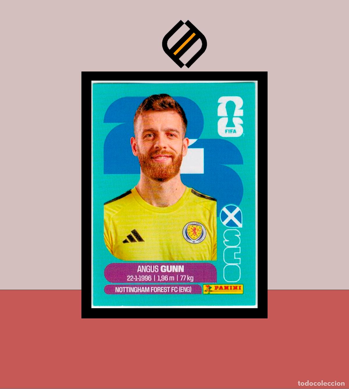 Cromos de F&uacute;tbol: PANINI FIFA CLUB WORLD CUP 2026 26 SCO 2 ANGUS GUNN ESCOCIA STICKER MUNDIAL MEX CAN USA LIGA