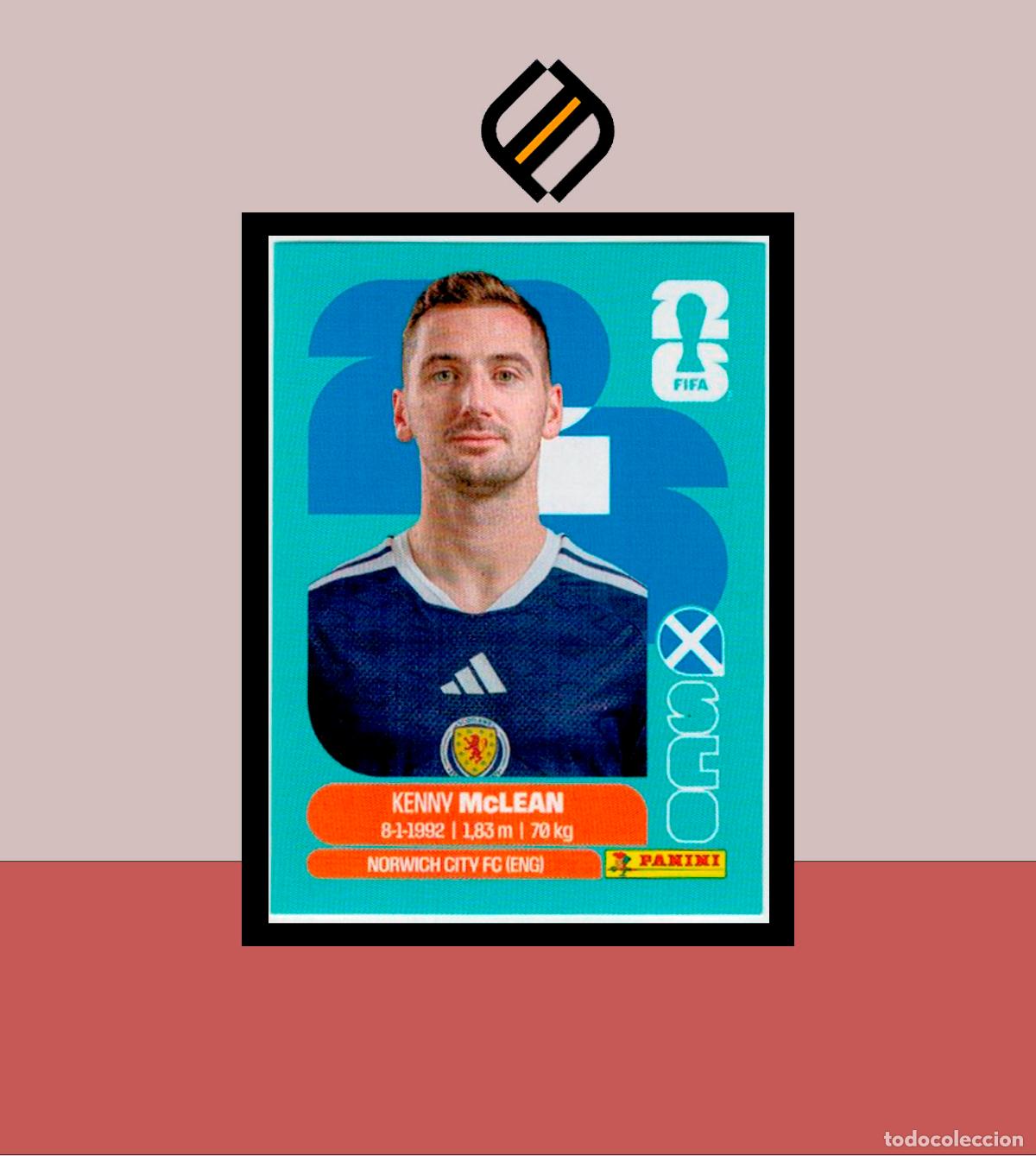 Cromos de F&uacute;tbol: PANINI FIFA CLUB WORLD CUP 2026 26 SCO 16 KENNY MCLEAN ESCOCIA STICKER MUNDIAL MEX CAN USA LIGA