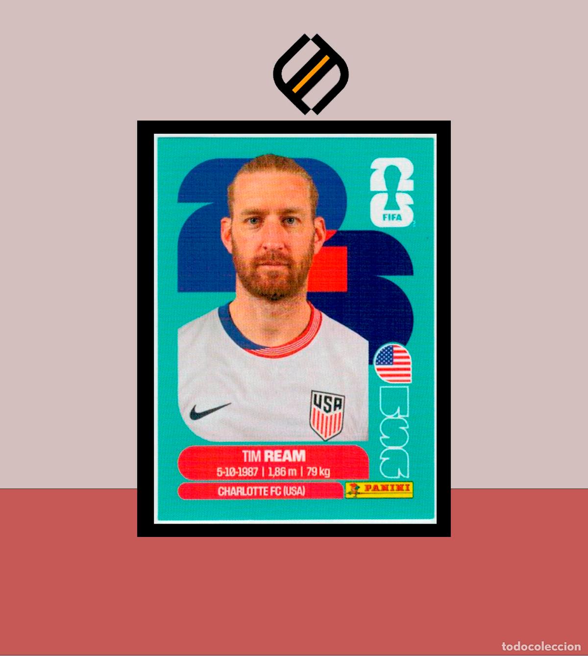 Figurine di Calcio: PANINI FIFA CLUB WORLD CUP 2026 26 USA 4 TIM REAM ESTADOS UNIDOS STICKER MUNDIAL MEX CAN LIGA